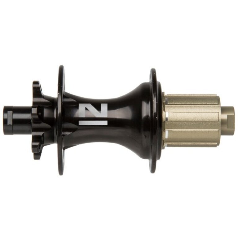 Achternaaf / 148 MM / Steekas Ø 12 MM / Disc (6 bout) / 32GTS / Novatec / D462SB-A5A-B12 / HG Body 36,85 MM  / Zwart / MTB