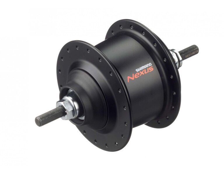 Achternaaf / 131 MM / Vaste as 203 MM / Rollerbrake + Velgrem /36GTS / Shimano / Nexus Inter 8 SG-C6001-8R / 8S / zwart / City