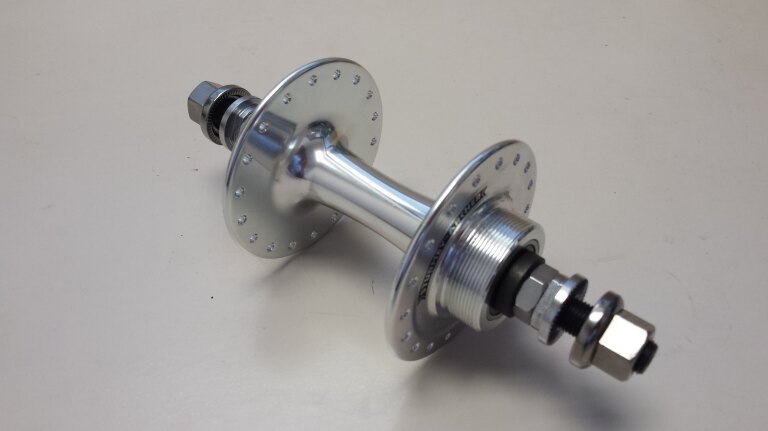 Rear hub / 129 - 140 MM / Fixed axle 174 MM / Rim brake / 32GTS / Sturmey Archer / HBT30-F Flip-Flop / 1S / Silver (Polished) / Fixy - Singlespeed