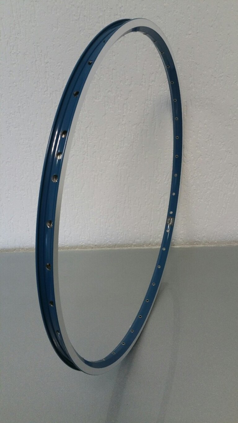 Felge / 622X19C / 36GTS / Doppelwandig / Single eyelets / Rigida - Ryde / Eco 19 / Blau / Bremsfläche