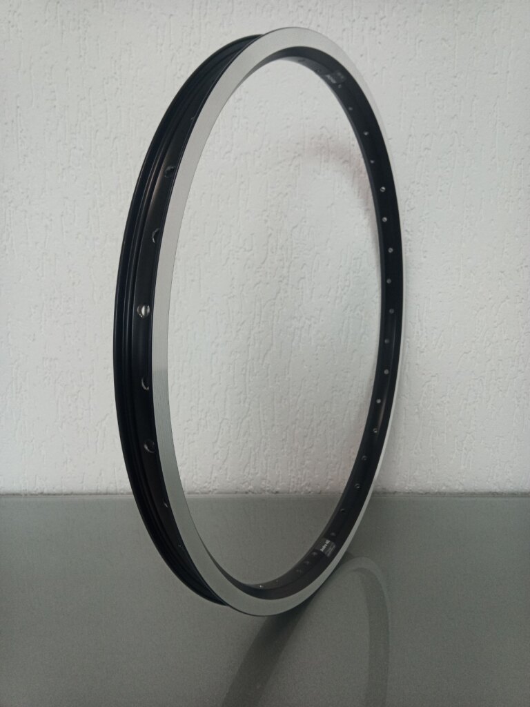 Velg / 507X25C / 36GTS / Dubbelwandig / Ongebust / Rigida - Ryde / Andra 40 / Zwart / Remvlak