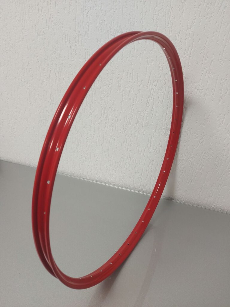 Velg / 635X25C / 36GTS / Enkelwandig / Ongebust / Rigida - Ryde / V38 / Rood