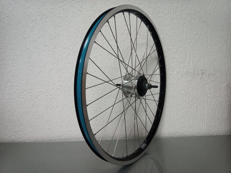 Rear wheel / 559X25C / Rigida - Ryde / Andra 40 / Black / Shimano / Nexus Inter 7 SG-C3001-7R / 7S / 127 MM / Rollerbrake or Rim brake / Cargo