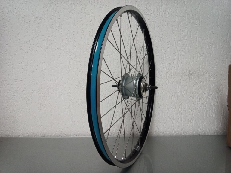 Rear wheel / 559X25C / Rigida - Ryde / Andra 40 / Black / Shimano / Nexus Inter 8 SG-C6001-8C / 8S / 131 MM / Coaster brake and rim brake / Cargo