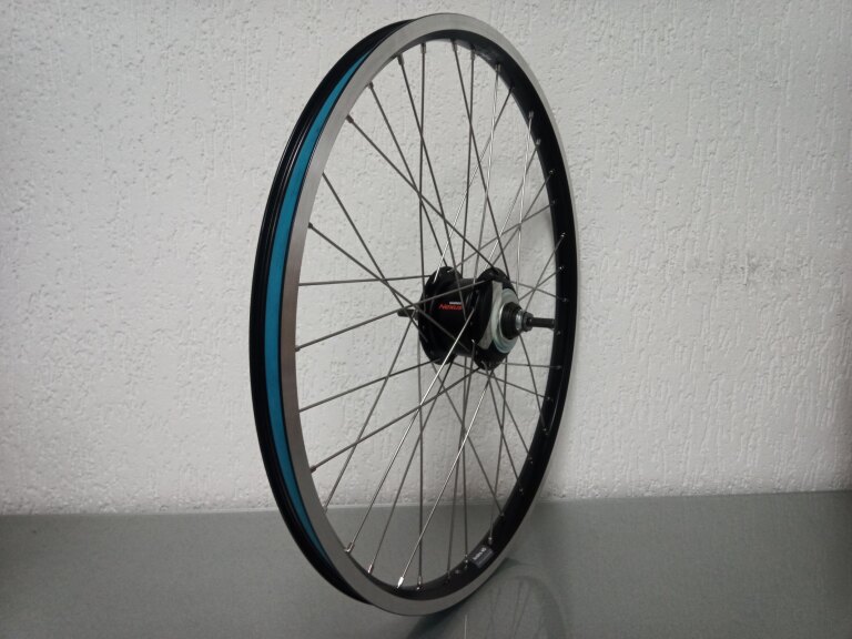 Rear wheel / 559X25C / Rigida - Ryde / Andra 40 / Black / Shimano / Nexus Inter 8 SG-C6001-8R / 8S / 131 MM / Rollerbrake or Rim brake / Cargo