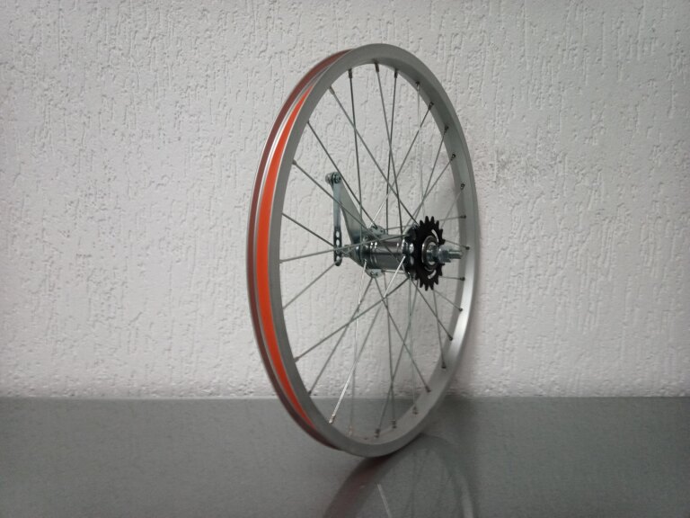 Rear wheel / 406X21C / Import / UNI / Silver / KT / Hi Stop / 1S / 110 MM / Coaster brake / Kids