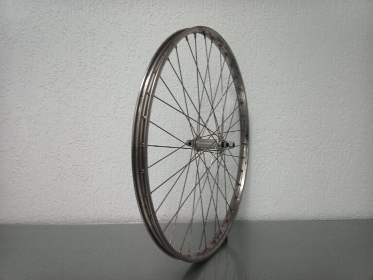 Roue avant / 559X22C / Van Schothorst / Acier inoxydable ST32 / Argent / Union / Autres / / 100 MM / Frein à rétropédalage / City