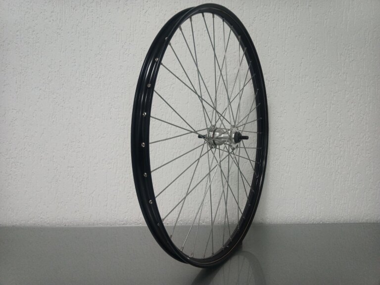 Vorderrad / 590X25C / Rigida - Ryde / V38 / Schwarz / Shimano / HB-IM40 Nexus /  / 100 MM / Rollerbrake / City