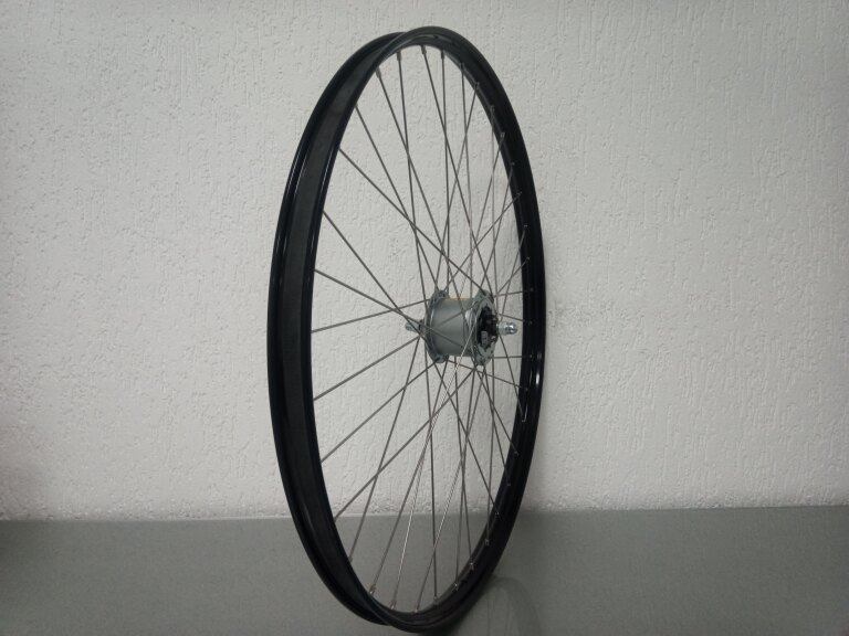 Roue avant / 635X25C / Rigida - Ryde / V38 / Noir / Shimano / DH-C6000-3R-N 6V-3.0W Dynamo / / 100 MM / Frein à rouleaux / City