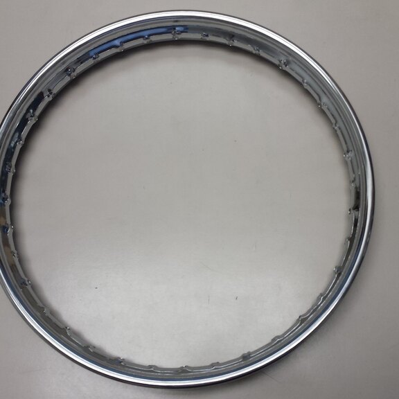 Moped rim / 16 Inch (1.5X16 / 38X406) / 36GTS / Italcerchio / UNI / Chromed / 