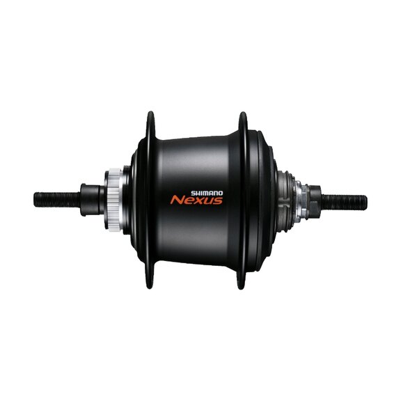 Hinterradnabe / 135 MM / Feste Welle 187 MM / Disc (Centerlock) / 36GTS / Shimano / Nexus Inter 7 SG-C3001-7D / 7S / Schwarz / City 