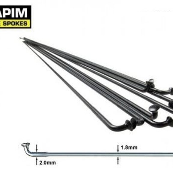 Sapim-Speichen 14G Rennrad silber 2.0-1.8-2.0 