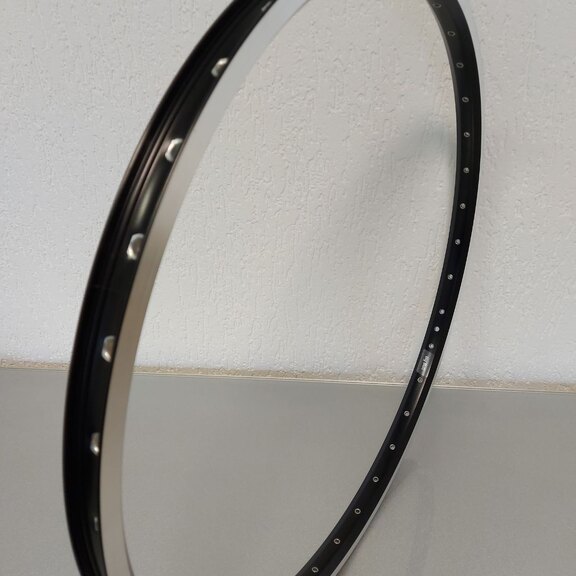 Rim / 622X25C / 36GTS / Double-walled / Double eyelets / Rigida - Ryde / Big Bull / Black / Brake surface 