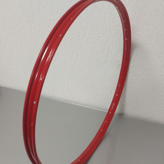 Velg / 635X25C / 36GTS / Enkelwandig / Ongebust / Rigida - Ryde / V38 / Rood 