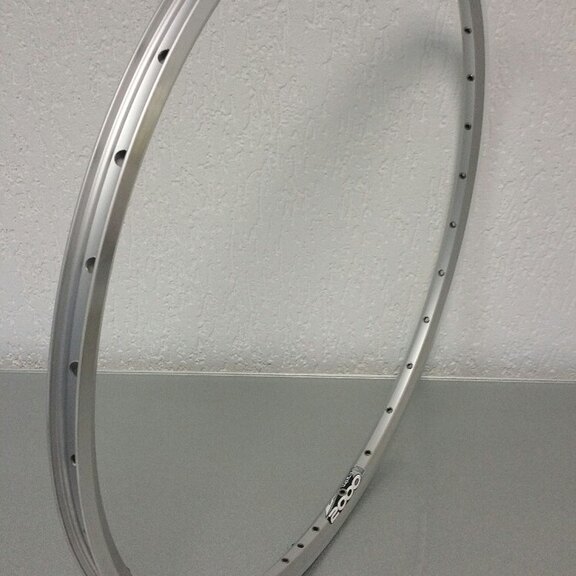 Rim / 622X19C / 32GTS / Double-walled / Single eyelets / Rigida - Ryde / ZAC 2000 / Silver / Brake surface 