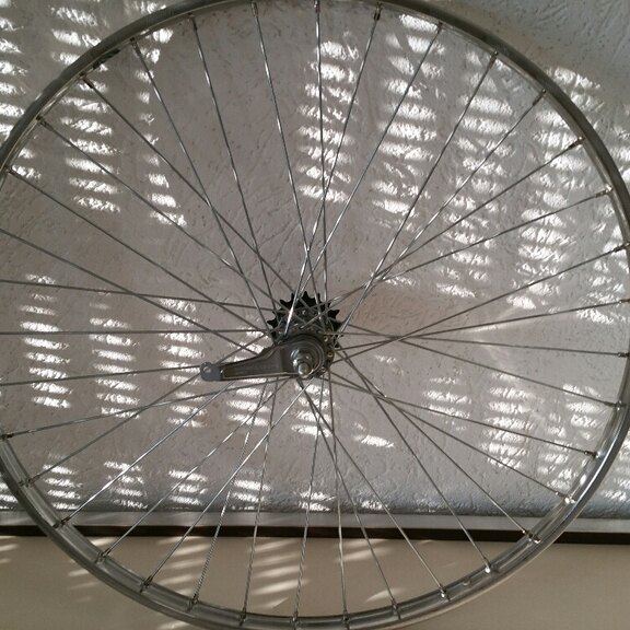 Roue arrière / 635X22C 12G / Van Schothorst / Acier inoxydable ST32 / Argent / Shimano / CB-E110 / 1S / 160 MM / Frein à rétropédalage / City 