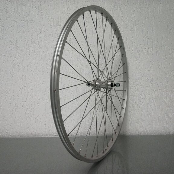 Achterwiel / 590X19C / Rigida - Ryde / Parallex / Zilver / Sunrace / Others / Freewheel 5-S / 110 MM / Velgrem / City 