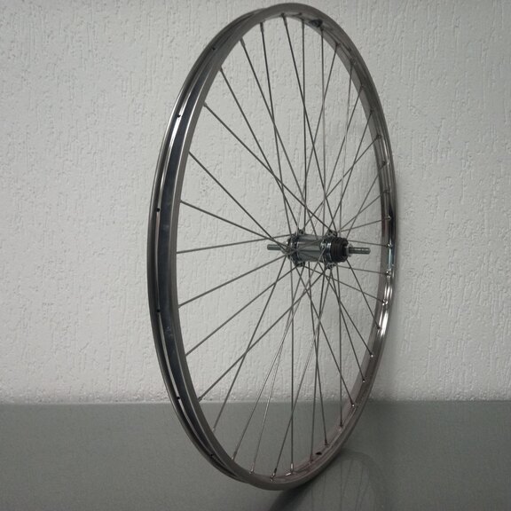 Achterwiel / 635X22C / Van Schothorst / ST32 RVS / Zilver / Shimano / CB-E110 /  / 116 MM / Terugtraprem / City 