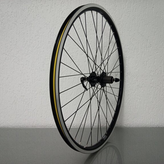 Achterwiel / 622X19C / Rigida - Ryde / Andra 10 / Zwart / BQ / BQ-RH30007 / HG Body 35 MM / 135 MM / Velgrem of Disc (Centerlock) / E-Bike 