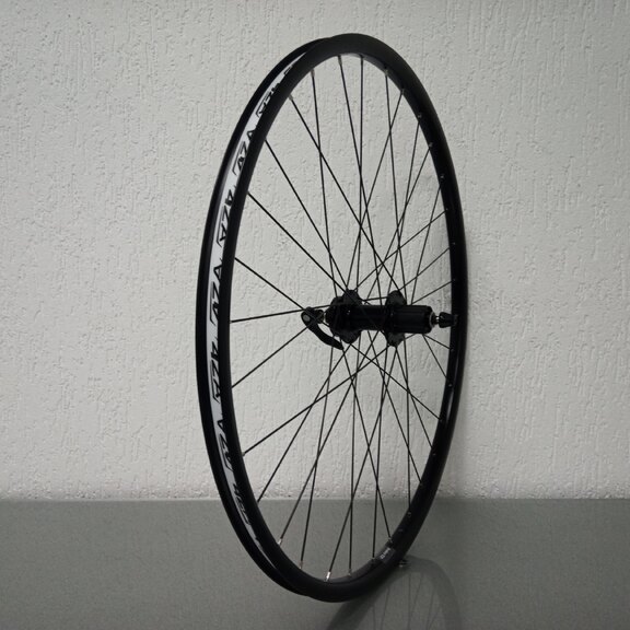 Rear wheel / 622X21C / Rigida - Ryde / Andra 321 / Black / Import / UNI / HG Body 35 MM / 141 MM / Disc (6 bolts) / Trek X-Caliber 