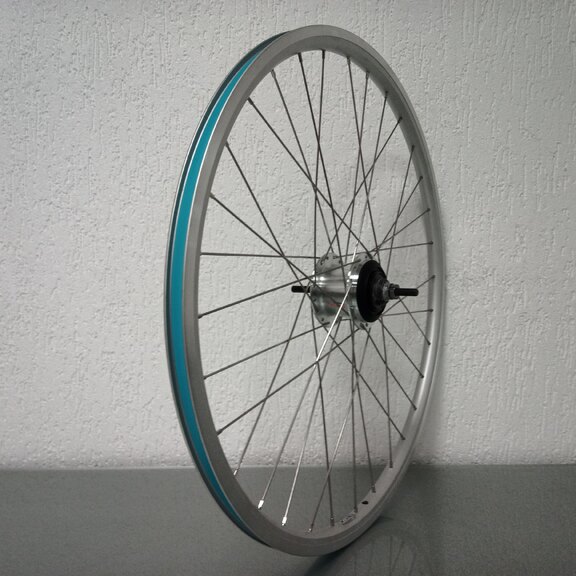 Hinterrad / 622X19C / Rigida - Ryde / Andra 10 / Silber / Shimano / Nexus Inter 7 SG-C3001-7R / 7S / 127 MM / Rollerbrake oder Felgenbremse / City 