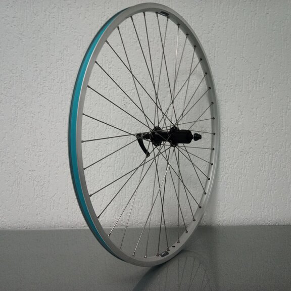 Rear wheel / 622X19C / Rigida - Ryde / ZAC 19 / Silver / Blaps / R19R36 / HG Body 35 MM / 135 MM / Rim brake / Tour 