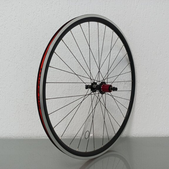 Rear wheel / 622X16C / Rigida - Ryde / DP16 / Black / Novatec / F482SB-11S / HG Body 36,85 MM / 130 MM / Rim brake / Race 