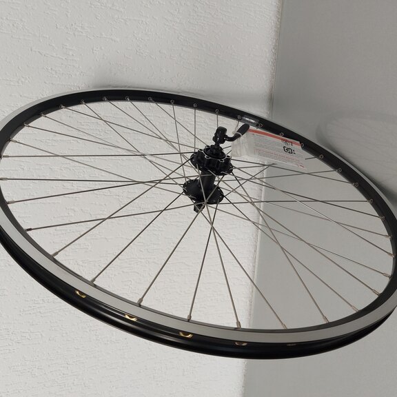 Roue avant / 622X21C / Rigida - Ryde / ZAC 421 / Noir / Shimano Deore / 100 MM / 6 Bolts QR 