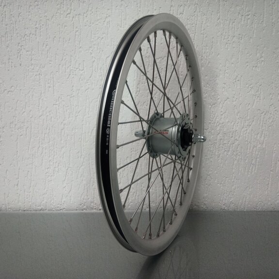 Front wheel / 406X19C / Rigida - Ryde / X-Plorer / Silver / Shimano / DH-C6000-3R-N 6V-3.0W Dynamo /  / 100 MM / Rollerbrake / Cargo 