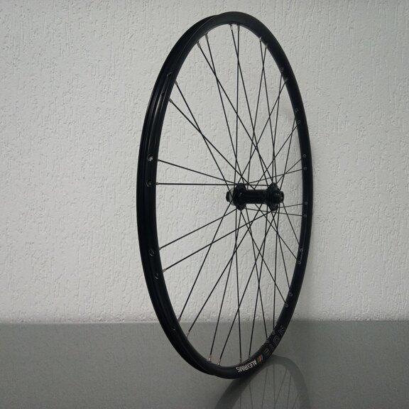 Voorwiel / 622X20C / Alexrims / MD19 / Zwart / Shimano / HB-MT400-B /  / 110 MM / Disc (Centerlock) / MTB - Tour 