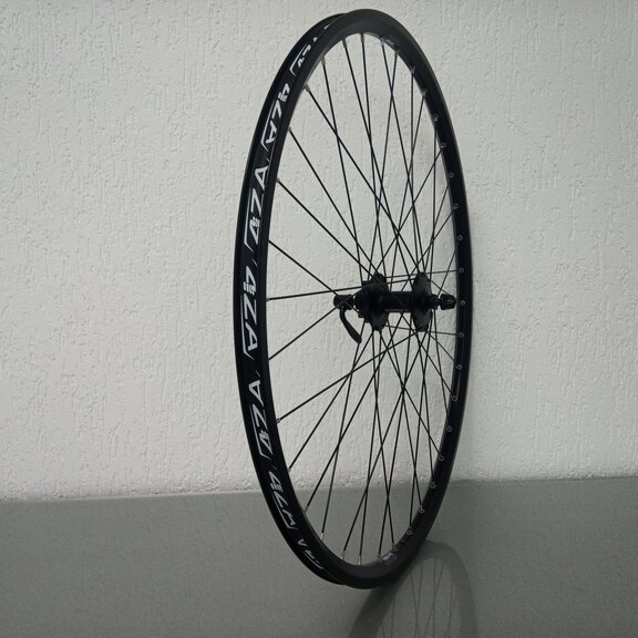 Roue avant / 622X19C / Rigida - Ryde / ZAC 2000 / Noir / Shimano / HB-M475 Deore / / 100 MM / Disque (6 boulons) / Tour 