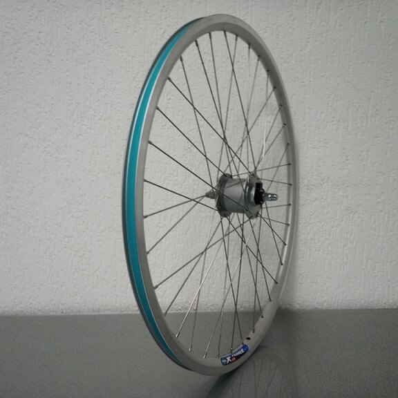 Voorwiel / 622X19C / Rigida - Ryde / X-Plorer / Zilver / Shimano / DH-C3000-3N-NT 6V-3.0W Dynamo /  / 100 MM / Velgrem / City 