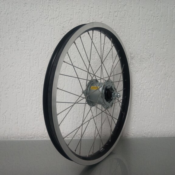 Front wheel / 406X25C / Rigida - Ryde / Andra 40 / Black / Shimano / DH-C6000-3R-N 6V-3.0W Dynamo /  / 100 MM / Rollerbrake / Cargo 