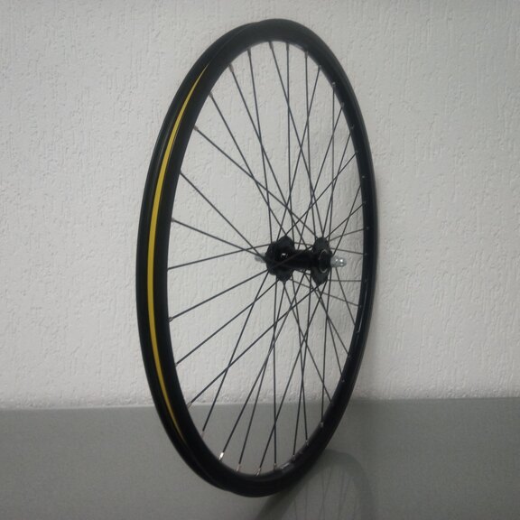 Roue avant / 622X19C / Rigida - Ryde / Andra 10 / Noir / Novatec / Autres / / 100 MM / Disque (6 boulons) / E-Bike 