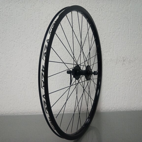 Front wheel / 559X19C / Rigida - Ryde / Andra 30 / Black / Shimano / HB-M475 Deore /  / 100 MM / Disc (6 bolts) / MTB - Tour 