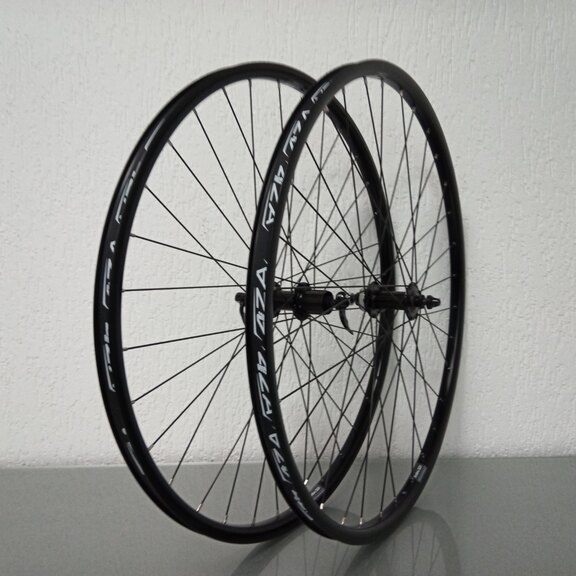 Laufradsatz / 622X21C / Rigida - Ryde / Andra 321 / Schwarz / Shimano / FH-TX505 Tourney / HG Body 35 MM  / 135 MM / Disc (Centerlock) / MTB - Tour 