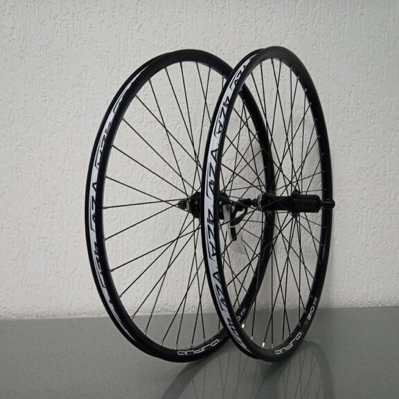 Wielset / 559X18C / Rigida - Ryde / ANDRA 210 / Zwart / Shimano / FH-TX505 Tourney / HG Body 35 MM / 135 MM / Disc (Centerlock) / MTB - Tour 