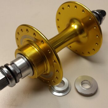 Moyeu arrière / 130 - 120 MM / Axe plein 174 MM / Frein sur jante / 36GTS / Sturmey Archer / HBT30-F Flip-Flop / 1S / Gold / Fixy - Singlespeed