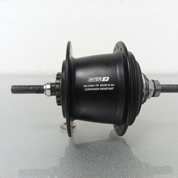 Achternaaf / 132 MM / Vaste as 180 MM / Rollerbrake of Velgrem / 36GTS / Shimano / Nexus Inter 7 SG-C3001-7R / 7S / Zwart / City