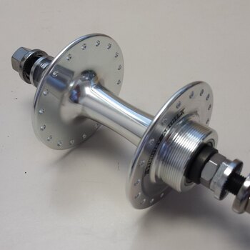 Moyeu arrière / 130 - 120 MM / Axe plein 174 MM / Frein sur jante / 36GTS / Sturmey Archer / HBT30-F Flip-Flop / 1S / Argent / Fixy - Singlespeed