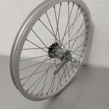 Roue arrière / 406x25C / Ryde AS36 / Argent / Shimano / CB-E110 / 1S / 116 MM / Frein à rétropédalage