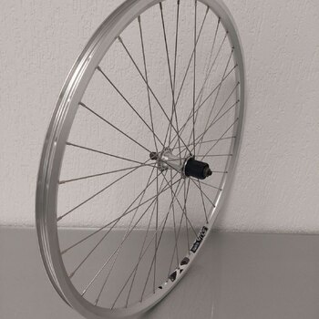 Roue arrière / 622X19C / Rigida - Ryde / Star XS19 / Silver / Kun Teng / Autres / HG Body 31 MM / 135 MM / Frein sur jante / City