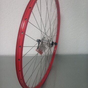 Voorwiel / 622X19C / Rigida - Ryde / ZAC Pro / Rood / Shimano / DH-1N70 6V-1.5W Dynamo /  / 100 MM / Velgrem / City