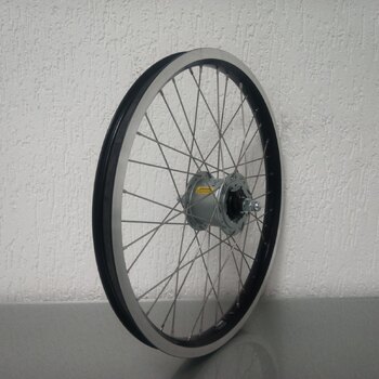 Front wheel / 406X25C / Rigida - Ryde / Andra 40 / Black / Shimano / DH-C6000-3R-N 6V-3.0W Dynamo /  / 100 MM / Rollerbrake / Cargo