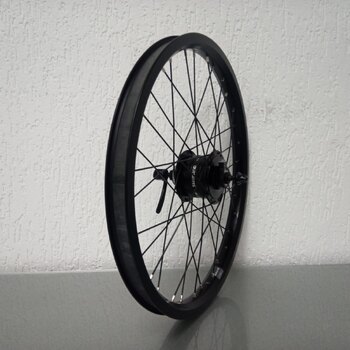 Voorwiel / 406X25C / Rigida - Ryde / Andra 40 / Zwart / Shimano / DH-3D37-QR 6V-3W Dynamo / 100 MM / Disc (Centerlock) / Cargo