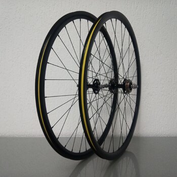 Wheelset / 622X16C / Rigida - Ryde / DP16 Disc / Black / Santafixie / Others / 1S / 120 MM / No brakes / Fixy - Singlespeed